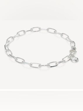 LIKE NEW Hillberg & Berk PAPER CLIP CHAIN BRACELET